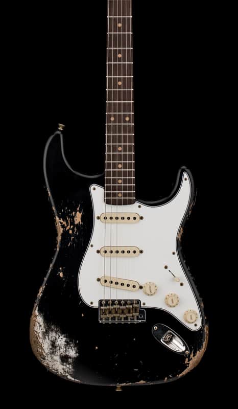 Fender Custom Shop Empire 59 Transition Stratocaster Heavy Relic - Faded Aged Black #19353 image 1