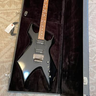 B.C. Rich Warlock NJ Series Onyx Widow Headstock w/Original Hardshell Case image 21