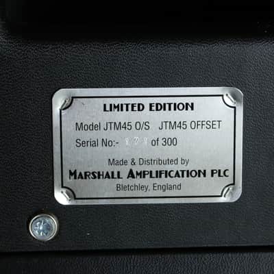 Marshall JTM45 O/S Offset Limited Edition 45-Watt 4x12" Guitar Amp Half Stack 2004 - Black / Beige image 20