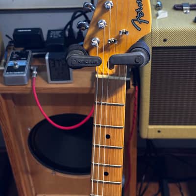 VINTAGE 1975 FERNANDES FTE 70 “BURNY OLDS” TELE  YELLOW SUNBURST ALL ORIGINAL. EXCELLENT CONDITION. MIJ image 2