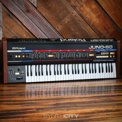 1983 Roland Juno-60 61-Key Polyphonic Synthesizer (Serviced)