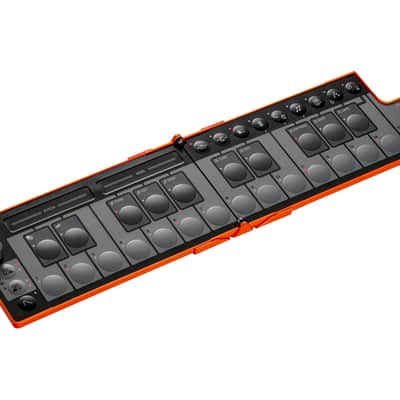 Korg nanoKEY Fold Foldable MIDI Keyboard (Lava Orange) image 2