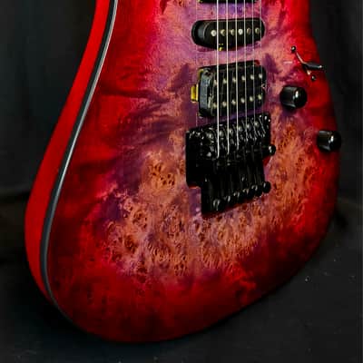 Ibanez RG470PB RG Standard, Poplar Burl Top, Red Eclipse Burst image 3