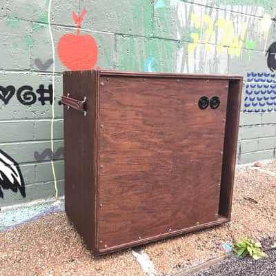 Mills Custom Amps  1x15 bass Cabinet  2017  Oak hardwood ply w/ Natural walnut stain image 2