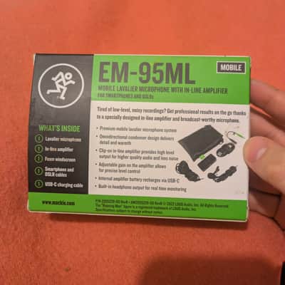 Mackie EM-95ML Wireless Lavalier Microphone Kit 2022 - Present - Black image 2