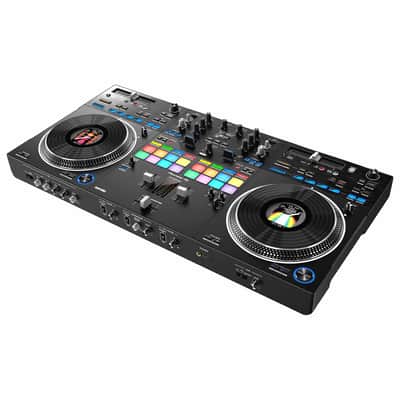 Pioneer DDJ-REV7 2-Channel Serato DJ Controller w White/Black Skin Kit image 6