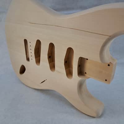 Unfinished Basswood SSS Strat Stratocaster body Fits Fender neck J2426 image 6