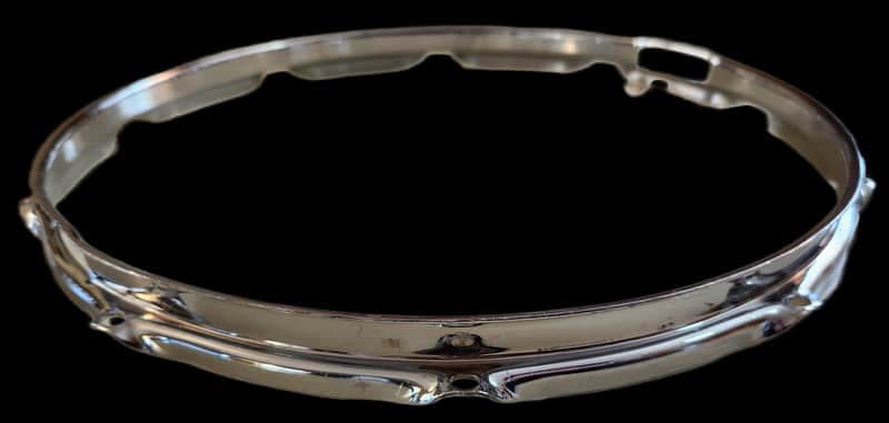 1960's Ludwig 14" COB 10-hole Supraphonic/Super-Sensitive Snare Side Rim/Hoop image 1