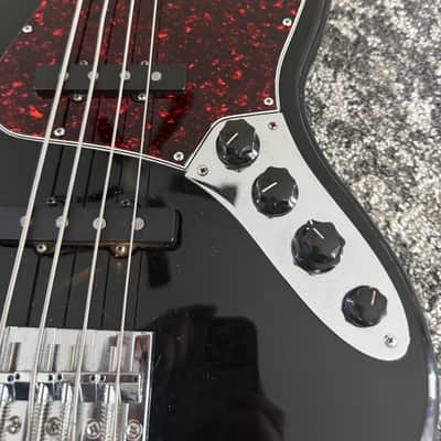 Fender Deluxe Series Jazz Bass 1998 MIM Black Rosewood FB 4-String Bass Guitar image 5