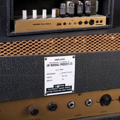 Marshall JTM SUPER PA 100 BLACK FLAG 1967 image 6