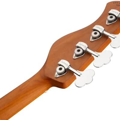 Sadowsky MetroExpress 21-Fret Vintage M/J Bass, Roasted Maple Fingerboard, 4-String - Solid Black High Polish image 8