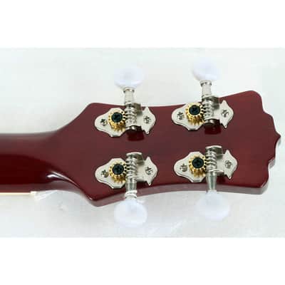 Luna Flora Concert Ukulele Regular Transparent Purple Flame Maple image 6