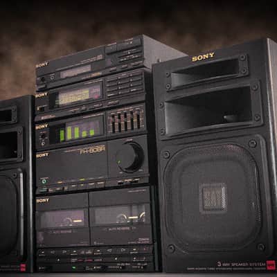 Sony FH-808R & CDP-S27 (1988) Vintage Stereo Cassette System image 2