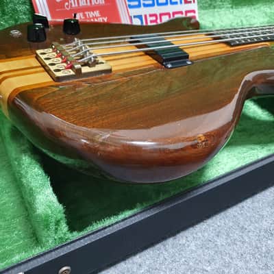 EXTREMELY RARE Lefty 1980 Aria Pro SB1000 Walnut Japan Vintage High End Left Handed Electric Bass SB-1000WA image 8