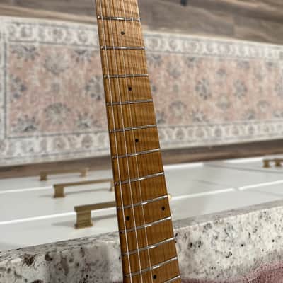 Ernie Ball Music Man Axis HH Tremolo 2022 - Present - Honey Pot Flame image 6