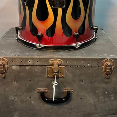 Spaun 22/22/8/10/12/14/16/6.5x14" Drum Set w/ May Mic System - Flame On image 4