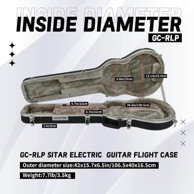 Hard-Shell Cases Electric Bass Guitar Case Super thick fit LP (LP) image 3
