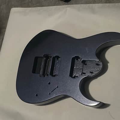 2004 Indonesian Ibanez RG220B Navy Metallic Basswood Guitar Body Floyd Ready image 3