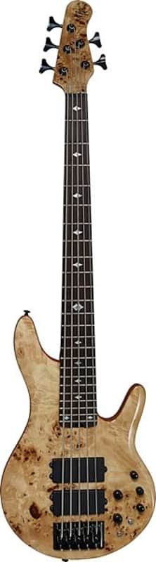 Michael Kelly Pinnacle 5-String Bass Electric Bass Guitar with Natural Burl Finish image 1