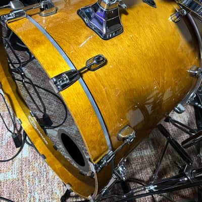 Tama Starclassic Birch/Bubinga Performer 2014 with snare - Honey Amber Gold image 2