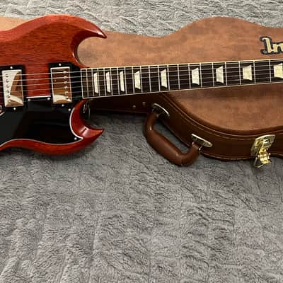 Gibson '61 SG / Les Paul 2021 Reissue with Sideways Vibrola - Heritage Cherry image 2