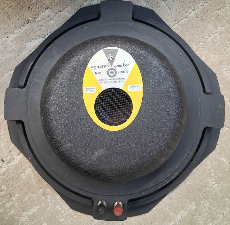 JBL D110F 1960s 16ohms original cone image 1