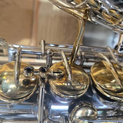 Buescher True Tone Alto Sax 1925 - Silver and 24K Gold Plate image 6