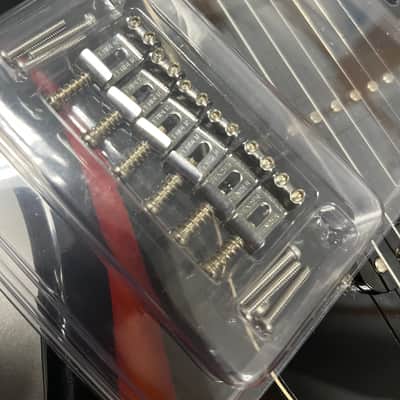 Fender 099-2051-000 American Vintage Stratocaster Saddles (6) 2010s - Nickel image 3