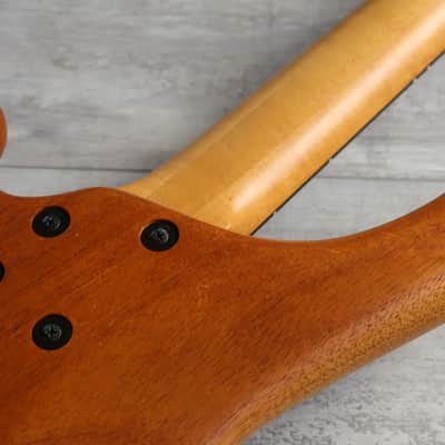 1980's TUNE "Bass Maniac" Japan TBC-4  25-Fret Bass Guitar (Natural Stain) image 11