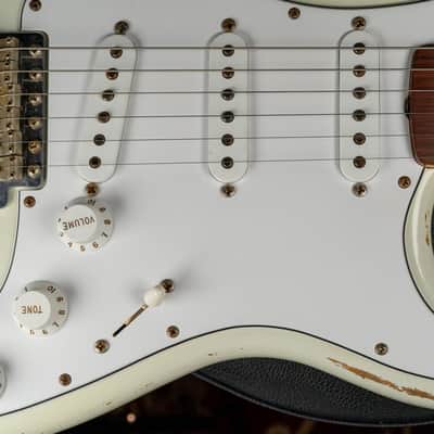 2006 Fender Custom Shop '60 Stratocaster Relic Olympic White w/OHSC image 19