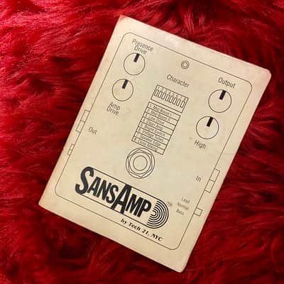 c.1980s-1990s Tech 21 SansAmp Classic Early Type Vintage Pedal “Black” image 5