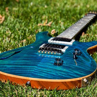 Paul Reed Smith Custom 24 semi-hollow 2014 aqua bleux image 2