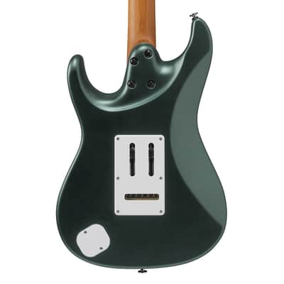 Ibanez AZ2204NVGF AZ Prestige Electric Guitar w/Case - Ivy Green Metallic Flat image 7