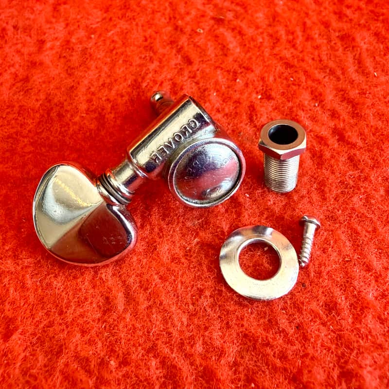 Grover PAF Rotomatic TREBLE SIDE guitar tuner c 1960 - Chrome pat pend original vintage USA Gibson guild martin image 1