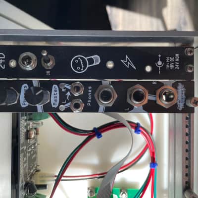 After Later Audio 6U 84HP Eurorack Modular Case WITH Noise Engineering Sono Abitus Audio Output Module 2018 Chrome / Aluminum image 4
