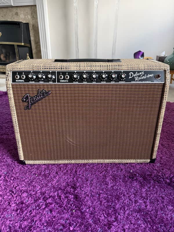 Fender Limited Edition 65 Deluxe Reverb Chilewich Bark image 1