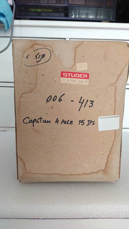 Studer 4-pole Capstan Motor 1.021.366 - in the original box image 1
