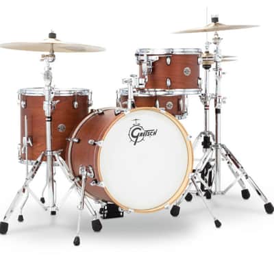 Gretsch Catalina Club 4 Piece Shell Pack (18/12/14/14SN) Satin Walnut Glaze image 2