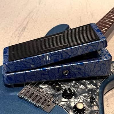 Flattley Guitar Pedal Guitar Blue Skulls – The Flattley Wah 10th Anniversary Edition image 2