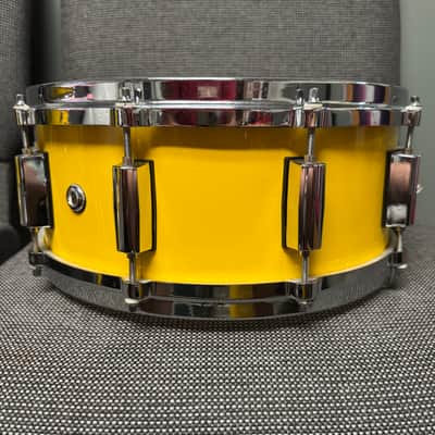 Pearl All Maple Shell Snare Drum - Yellow 14x5.5 image 5