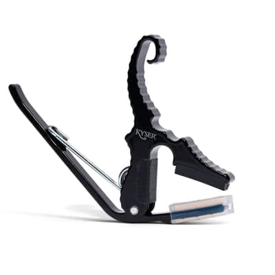 Kyser Quick-Change Acoustic Guitar Short Cut 3 String Guitar Capo - Black (KG3B) image 1