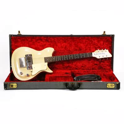 1959 Rickenbacker Combo 600 Vintage Electric Guitar – Rare 100% All Original Blonde ’59 Combo, Anodized Gold Small Guard & Logo, Horseshoe Pickup, Super Clean w/ OHSC (6C75) image 4