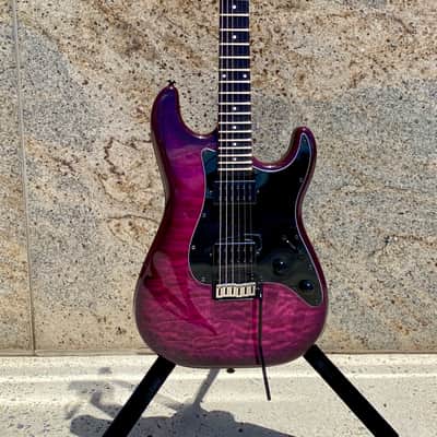 Schecter Traditional Pro Transparent Purple Burst Factory 2nd image 3