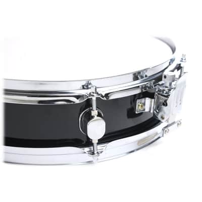 Griffin Snare Drum 13" x 3 - 5" -  Piccolo 100% Poplar Wood Shell with Black Finish and Coated Drum Head - Professional Drummers Percussion Instrument with Bright Tone and Brilliant Attack image 2