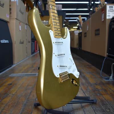 Fender Custom Shop Limited Edition 70th Anniversary 1954 Stratocaster Journeyman Relic Aged Aztec Gold w/Tweed Case image 2