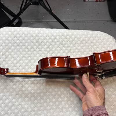 VINTAGE LIDL HAND CRAFTED IN LUBY CZECH REPUBLIC 3/4 VIOLIN MODEL 220 CASE/BOW image 9