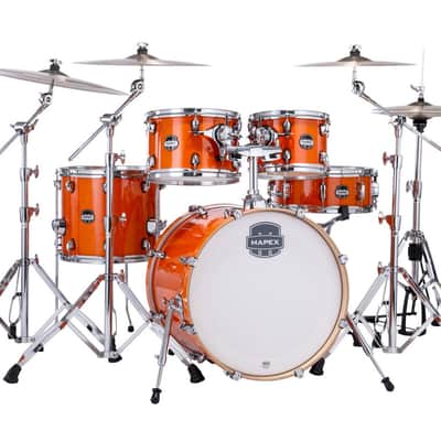 Mapex Mars Maple Fusion Shell Pack - Glossy Amber (MM504SFOG) image 2