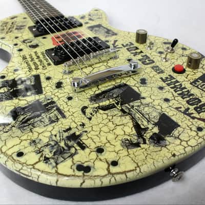 Custom Crackle Painted and Upgraded Epiphone LP Special ll Guitar with Matching Headstock image 20