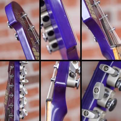 ESP USA Custom Shop Random Star Figured Maple Top See-Thru Purple 2000 w/OHSC image 11