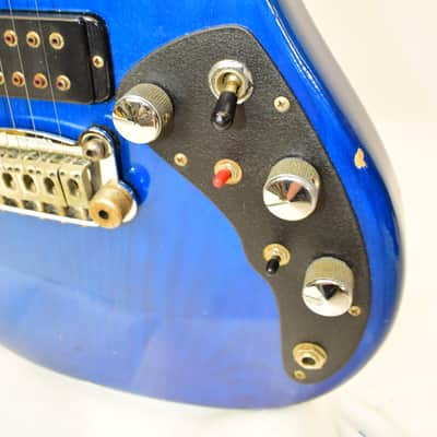 Vintage 1980's G&L F-100 Series II Electric Guitar, Transparent Blue w/ Case image 8
